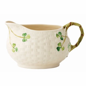 BELLEEK SHAMROCK CREAM JUG