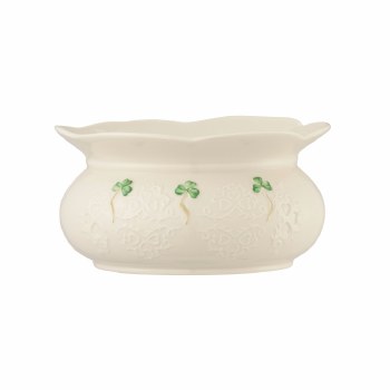 BELLEEK SHAMROCK    LACE 6&quot; BOWL