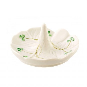 BELLEEK SHAMROCK    RING HOLDER