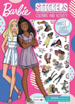 BENDON PUFFY STICKER BOOK BARBIE