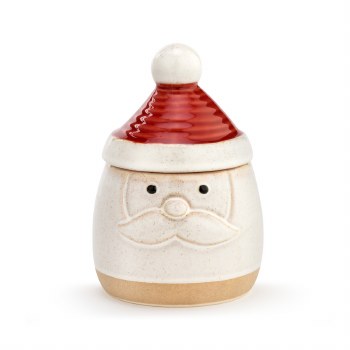 DEMDACO SNOW DAY SANTA CANDY JAR 12oz