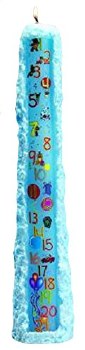 BIEDERMAN 15" PILLAR BIRTHDAY BLUE