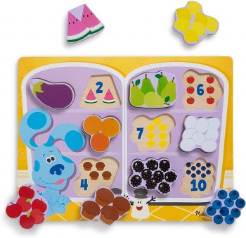 BLUES CLUES WOODEN PUZZLE FRIDGE FOOD