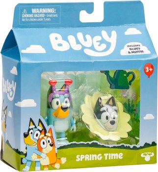 BLUEY 2 FIGURE SET SPRING TIME