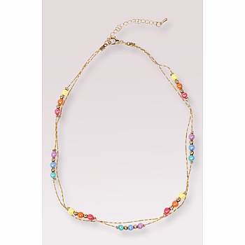 BOUTIQUE GOLDEN RAINBOW NECKLACE