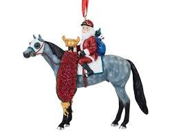 BREYER 2026 ORNAMENT SANTA OFF TO RACES
