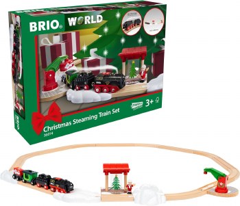 BRIO CHRISTMAS STEAMING TRAIN SET