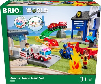 BRIO RESCUE TEAM TRAIN SET