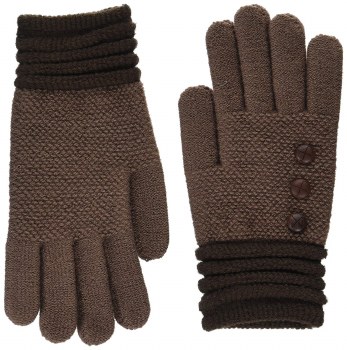 BRITT'S KNITS CUFF GLOVES BROWN