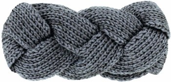 BRITT'S KNITS HEAD WARMER GRAY BRAID