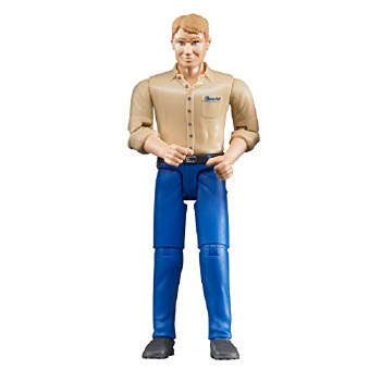 BRUDER FIGURE MAN WITH BLUE JEANS LIGHT