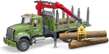 BRUDER MACK GRANITE TIMBE RTRUCK W/CRANE