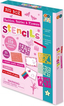 BUDDY &amp; BARNEY STENCIL BOX FAIRIES