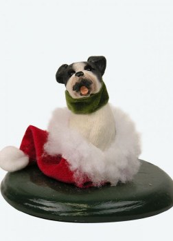 BYERS' CHOICE SINGING DOG BOSTON TERRIER