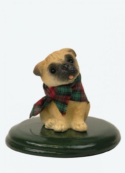 BYERS' CHOICE SINGING DOG PUG
