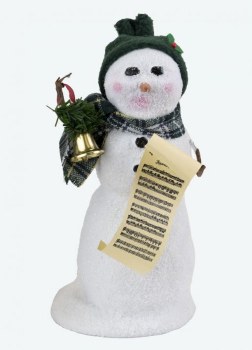 BYERS' CHOICE SNOWMAN W/BELL