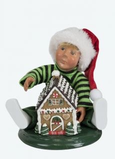 BYERS' CHOICE TODDER W/GINGERBREAD