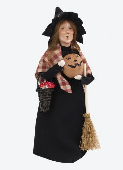 BYERS' CHOICE WITCH W/PUMPKIN