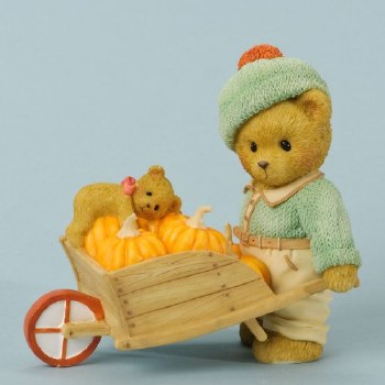 C/T BEAR PUSHING    WHEELBARROW