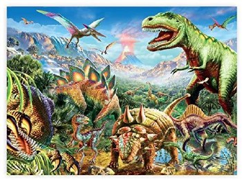 CEACO 100pc PUZZLE DINO GLOW DINO PARTY