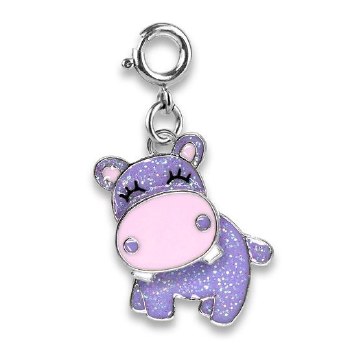 CHARM IT! CHARM GLITTER SWIVEL HIPPO