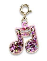 CHARM IT! CHARM GOLD GLITTER MUSIC NOTE