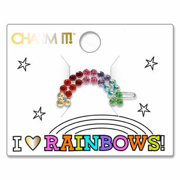 CHARM IT! RAINBOW RHINESTONE BARRETTE