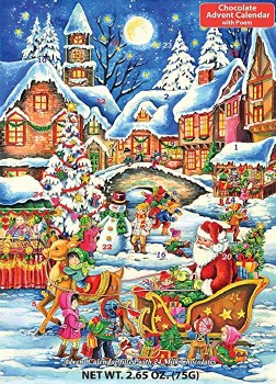 CHOCOLATE ADVENT CALENDAR SANTA'S HERE