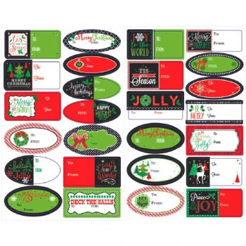 CHRISTMAS 156CT LABELS