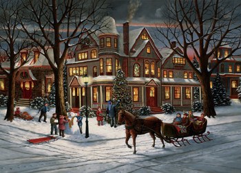 CHRISTMAS EVE BOXED XMAS CARDS 15CT