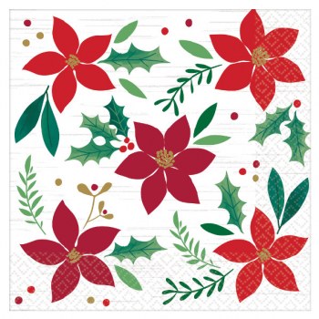 CHRISTMAS WISHES DINNER NAPKINS 16CT