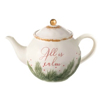 COMFORT &amp; JOY ALL IS CALM TEAPOT
