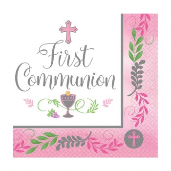 COMMUNION DAY GIRL LUNCH NAPKINS 36ct