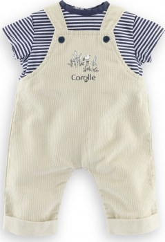 COROLLE 12" OUTFIT ECRU OVERALLS