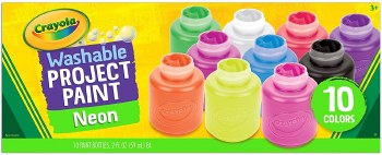 CRAYOLA 10ct 2oz NEON PAINT SET