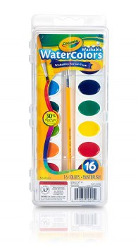 CRAYOLA 16 WASHABLE WATER COLORS