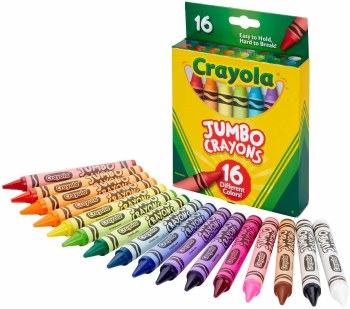 CRAYOLA 16ct JUMBO CRAYONS