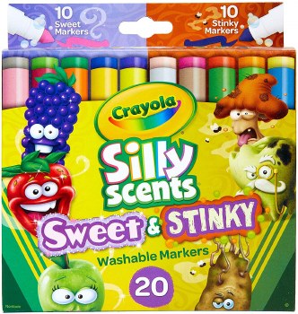 CRAYOLA 20ct SILLY SCENTS MARKERS
