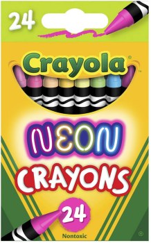 CRAYOLA 24CT CRAYONS NEON