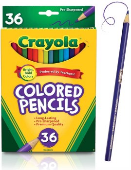 CRAYOLA 36ct COLORED PENCILS