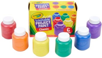 CRAYOLA 6ct WASHABLE KID'S PAINT