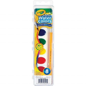 CRAYOLA  8ct WASHABLE WATER COLORS