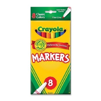 CRAYOLA 8ct CLASSIC MARKERS
