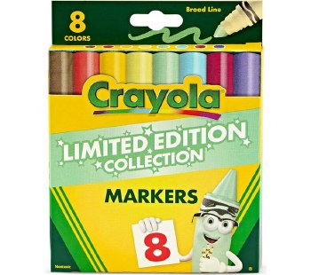 CRAYOLA 8ct LIMITED EDIT BROAD MARKERS