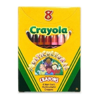 CRAYOLA 8ct MULTICULTURAL CRAYONS