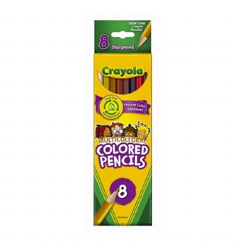 CRAYOLA 8ct MULTICULTURAL PENCILS