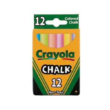 CRAYOLA 12ct COLORED CHALK