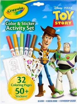 CRAYOLA COLOR &amp; STICKER ACTIV TOY STORY