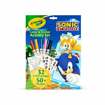 CRAYOLA COLOR &amp; STICKER SONIC