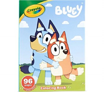 CRAYOLA COLORING BOOK 96PG BLUEY